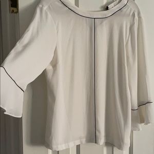 Sheer White Banana Republic Top